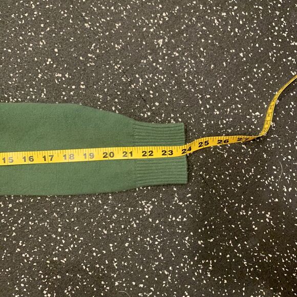 Duluth Trading Co. Sweater Mens M 1/4 Zip Long Sleeve High Neck Cotton Green - Picture 12 of 16